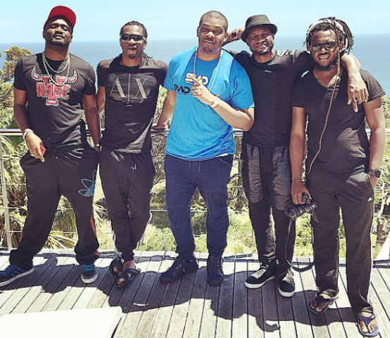 1 Photos: Don Jazzy, PSquare, Clarence Peters in SA for video shoot
