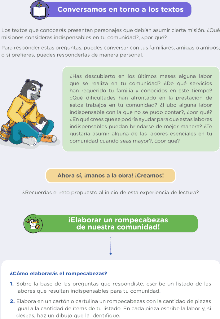 LEEMOS JUNTOS 5TO EXPERIENCIA DE APRENDIZAJE INTEGRADA 2 APRENDO EN