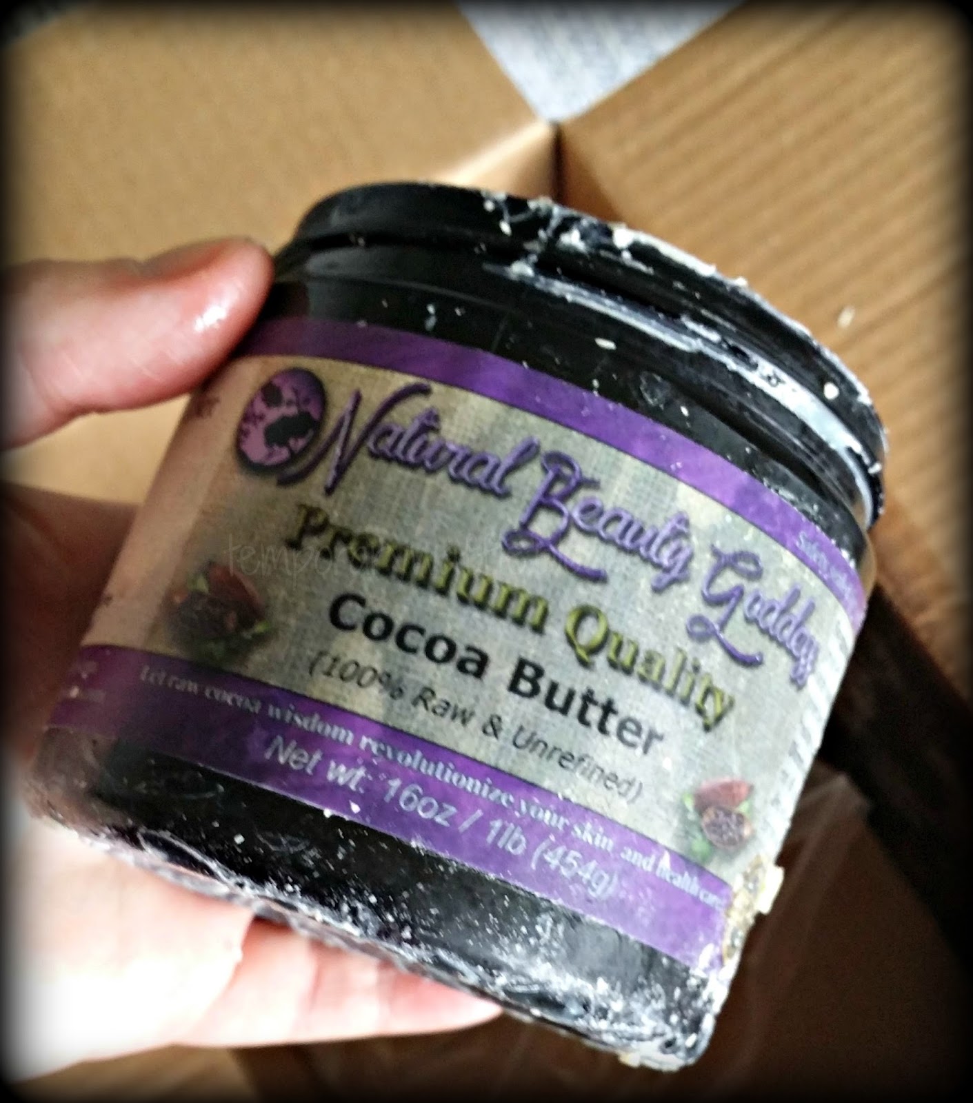 Temporary Waffle Natural Beauty Goddess' 100 Pure Raw Cocoa Butter