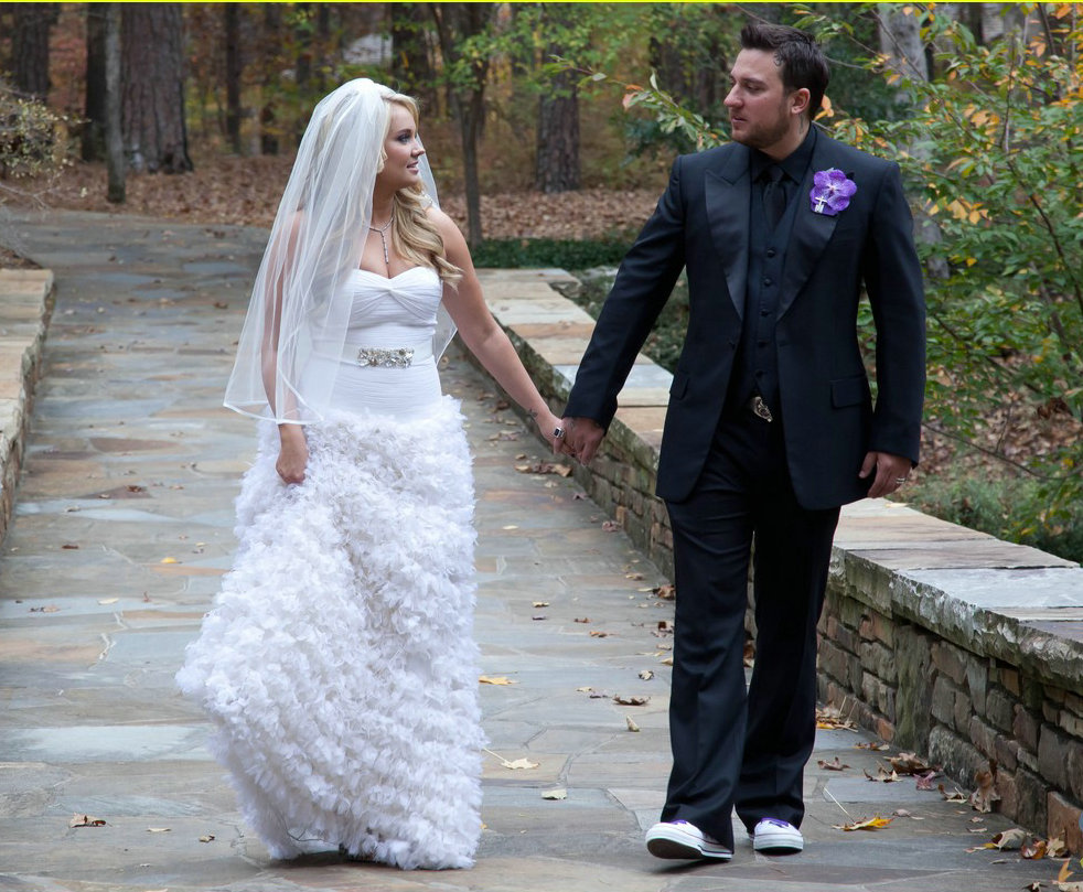 Red Carpet Wedding Tiffany Thornton and Christopher Carney Red