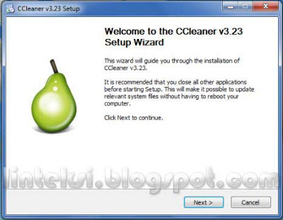 CCleaner Welcome Setup Wizard