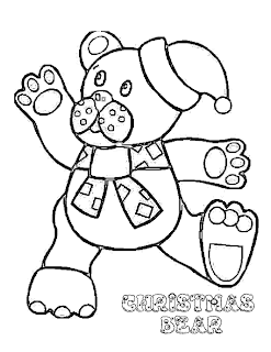 Teddy Bear Coloring Pages : Celebrate Christmas