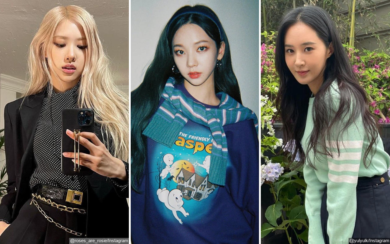 Blackpink S Rose Karina Aespa And Snsd S Yuri Wear Twin Sweaters Which One Is Your Favorite