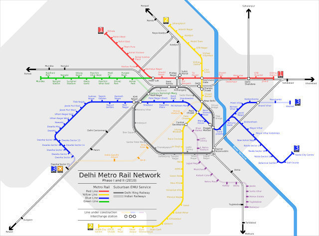 Delhi metro rail network