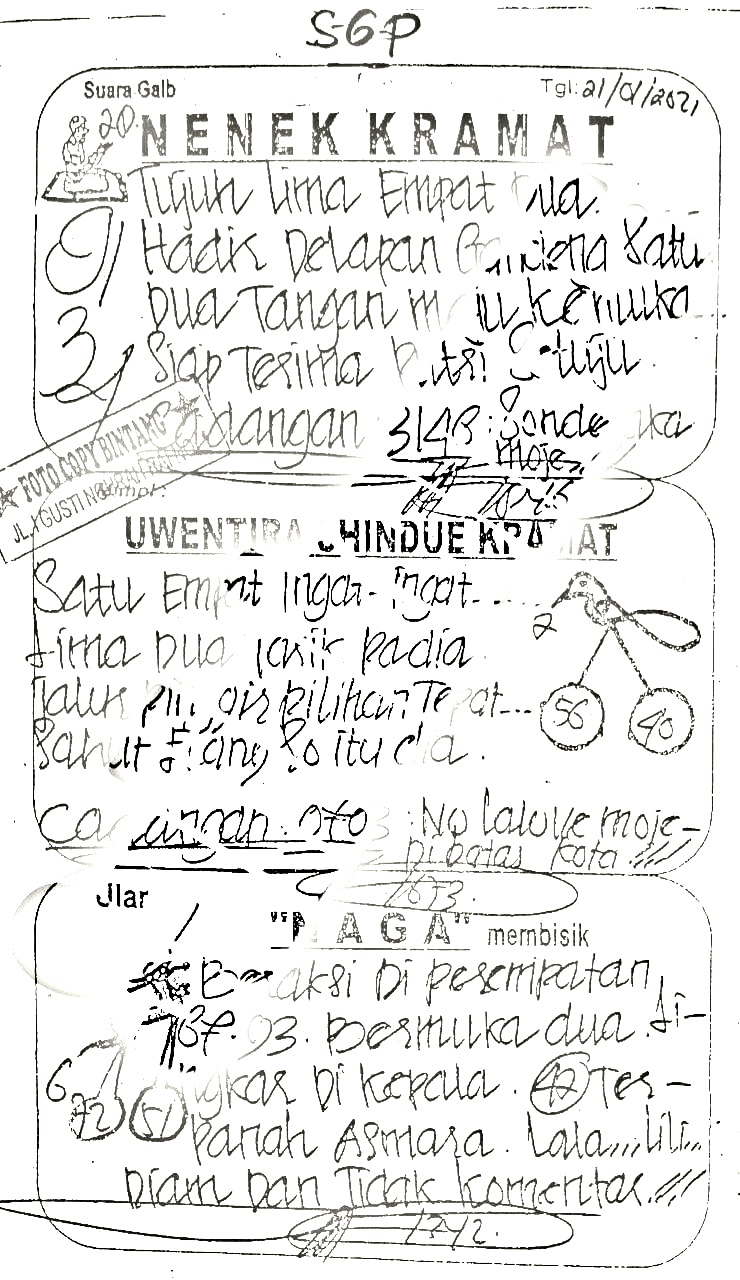 KODE SYAIR KALONG SINGAPURAKAMIS 21 JANUARI 2021 KODE KALONG