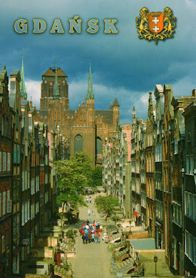 Postal de la ciudad polaca de Gdansk