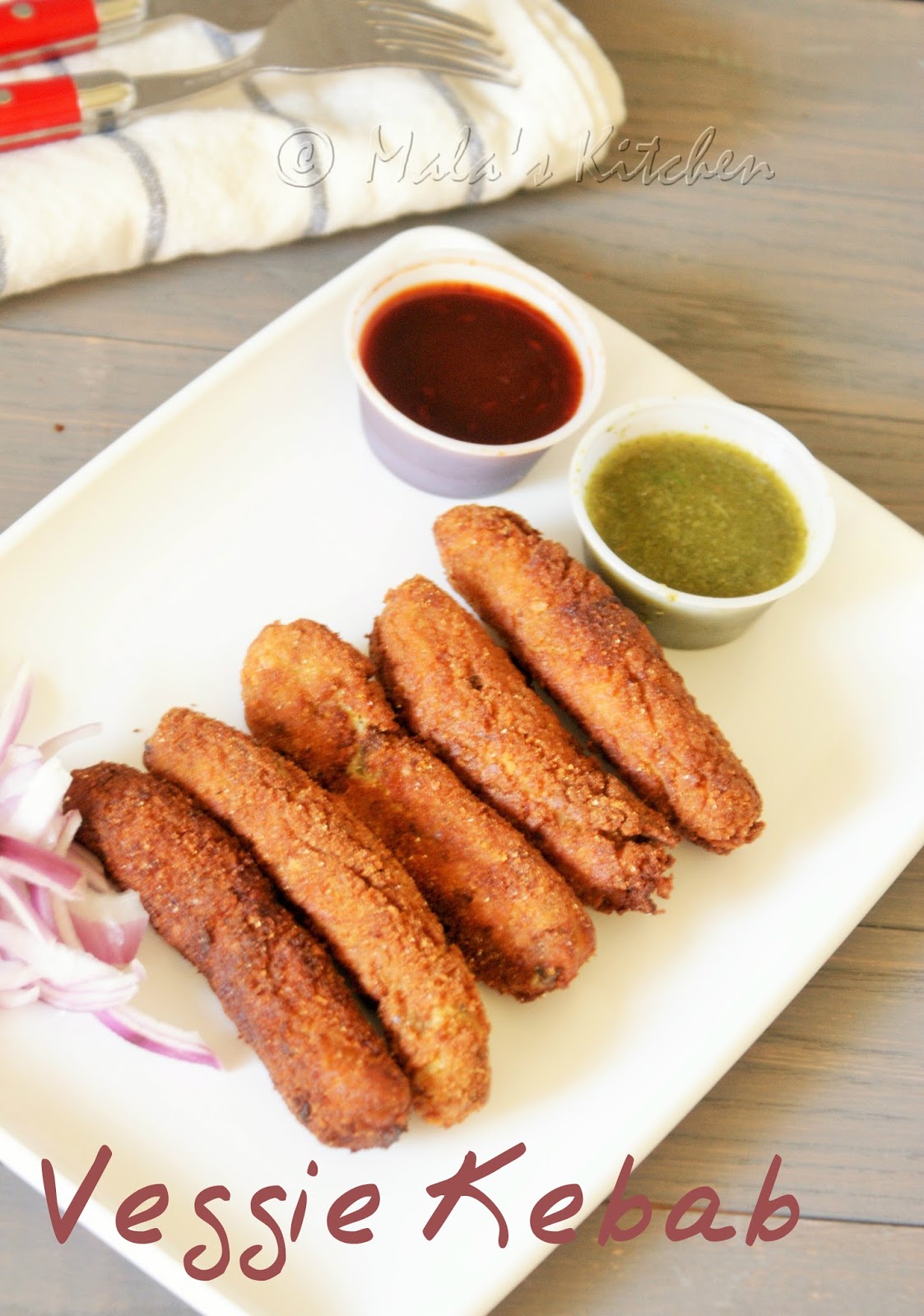 Vegetable Kebab Veggie Kebab MalasKitchen