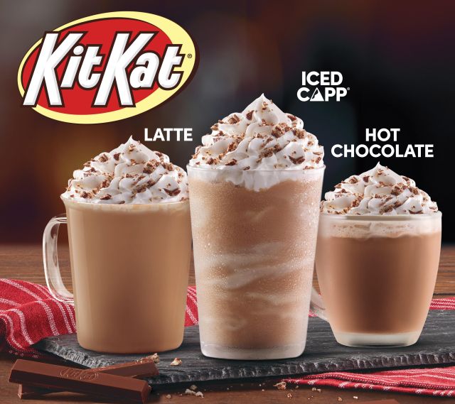 Tim Hortons Brews New Kit-Kat Capps and Lattes for Fall 2019