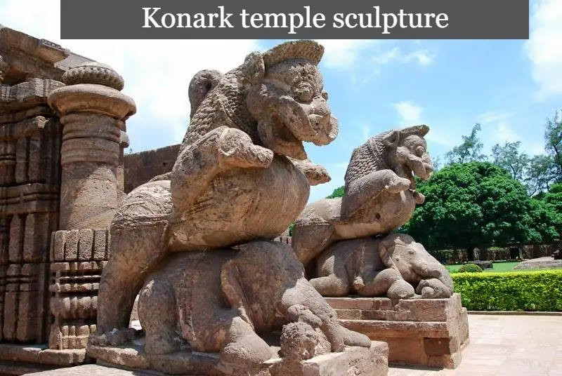 Konark temple sculpture