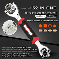 Tiger Wrench Works with Spline Bolts (52 in 1)