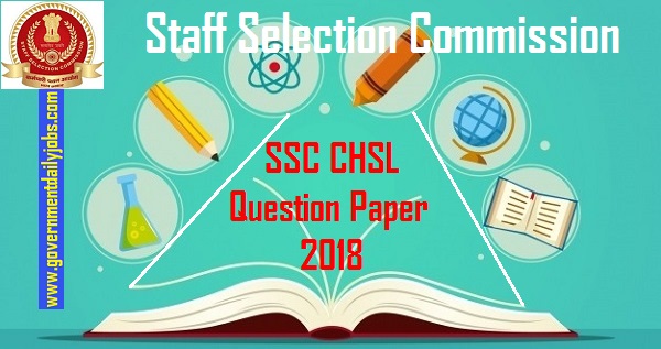 SSC CHSL 2018 Question Paper