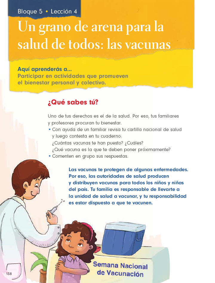 Un grano de arena para la salud de todos: las vacunas cívica y ética 2do bloque 5/2014-2015