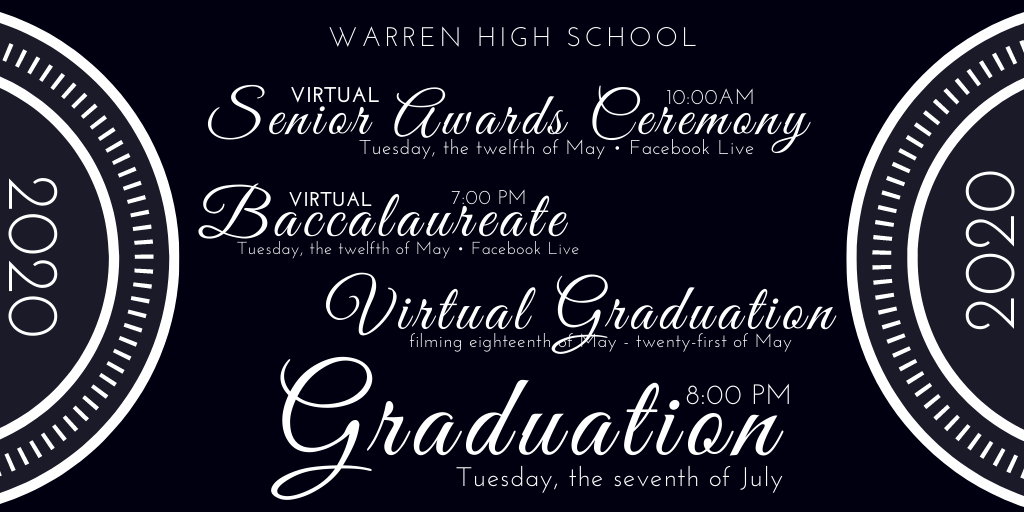 Saline River Chronicle News 2020 Warren High School graduation