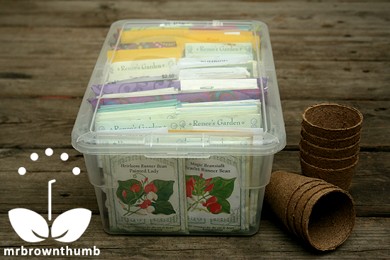 MrBrownThumb: Make a Seed Organizer to Store Your Seed Collection