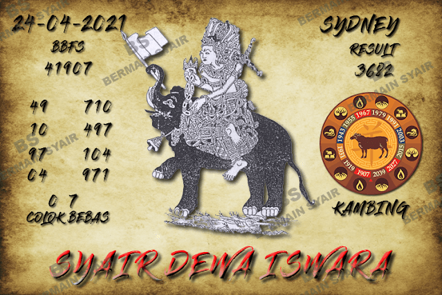 Syair Naga Mas Sydney Sabtu 24 April 2021 KAMPLENG HK