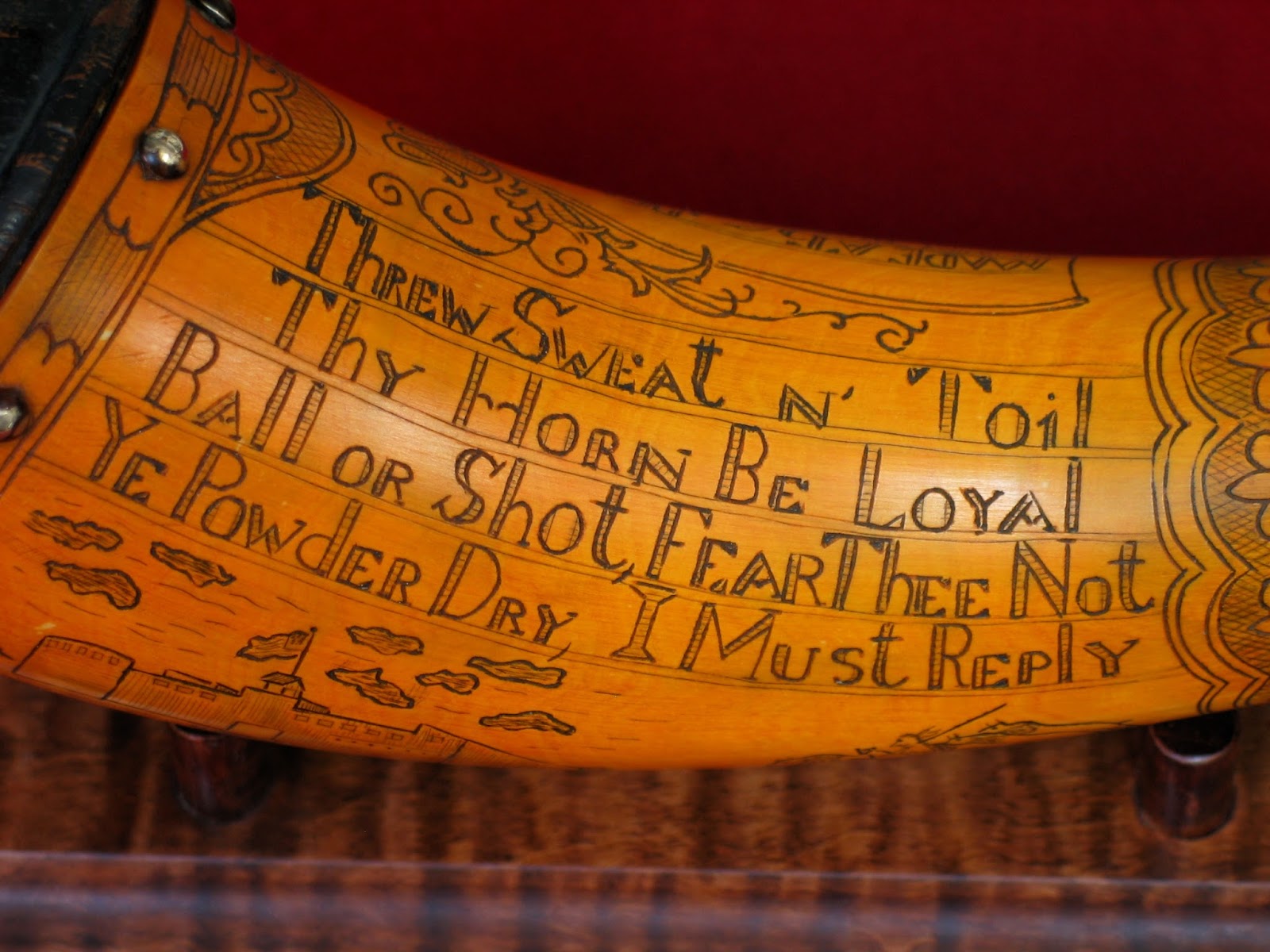 Contemporary Makers Cheyenne Ledger Book Powder Horn by Kevin Hart