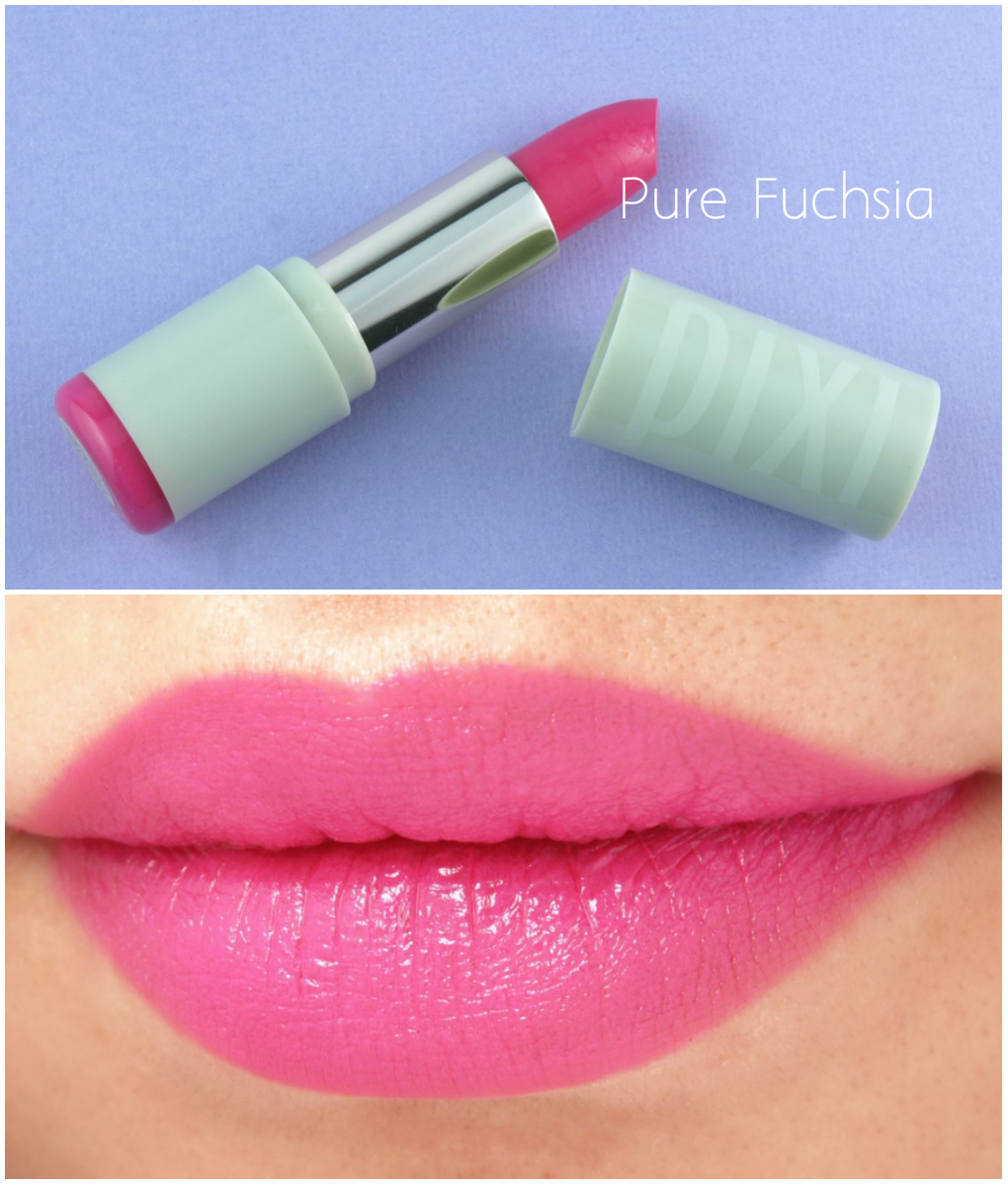 Pixi Mattelustre Lipsticks in "Plum Berry" & "Pure Fuchsia": Review and Swatches