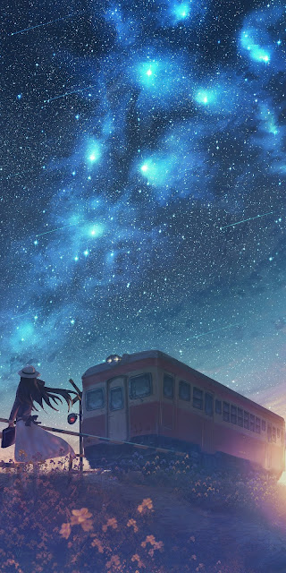 Watching the starry sky