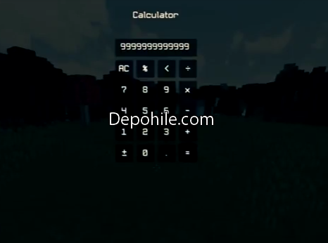 Minecraft 1.11.2 Calculations (Hesap Makinası) Modu İndir 2018