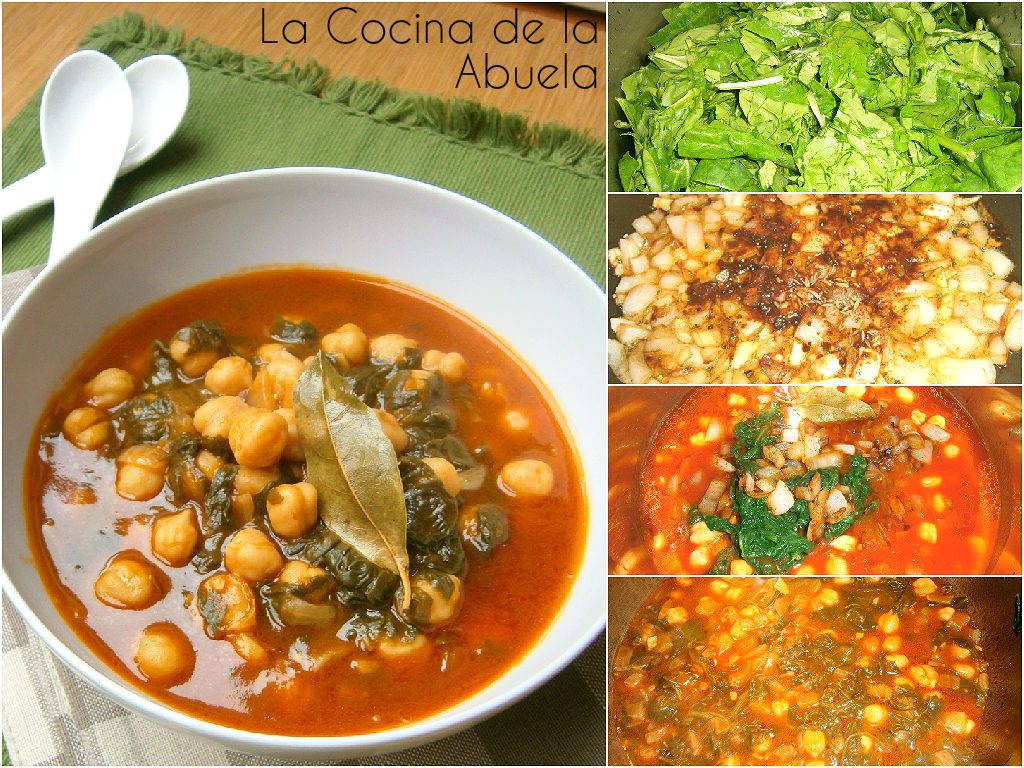 Garbanzos con Espinacas.