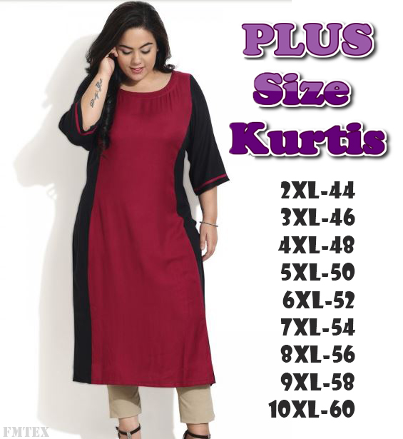 plus size designer kurtis