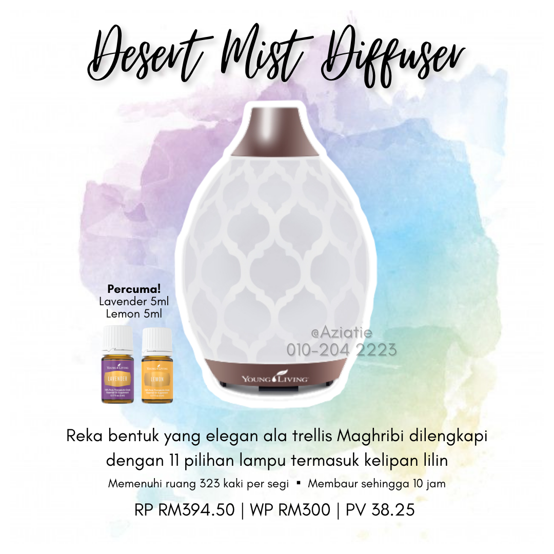 Tujuh (7) Pilihan Diffuser dari Young Living Malaysia Afiya