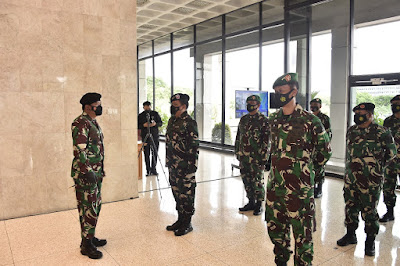 Panglima TNI Terima Laporan Kenaikan Pangkat 23 Perwira Tinggi
