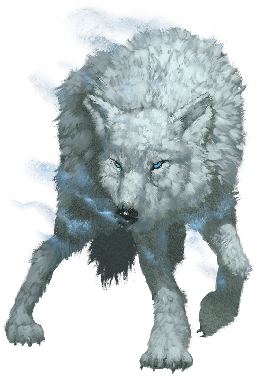 We soon heard Erling's scream, as a large white wolf was bearing down ...