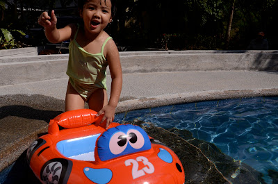 Kecil got the car into the pool