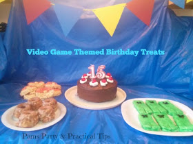 Video Game Themed Treats for Teen Birthday