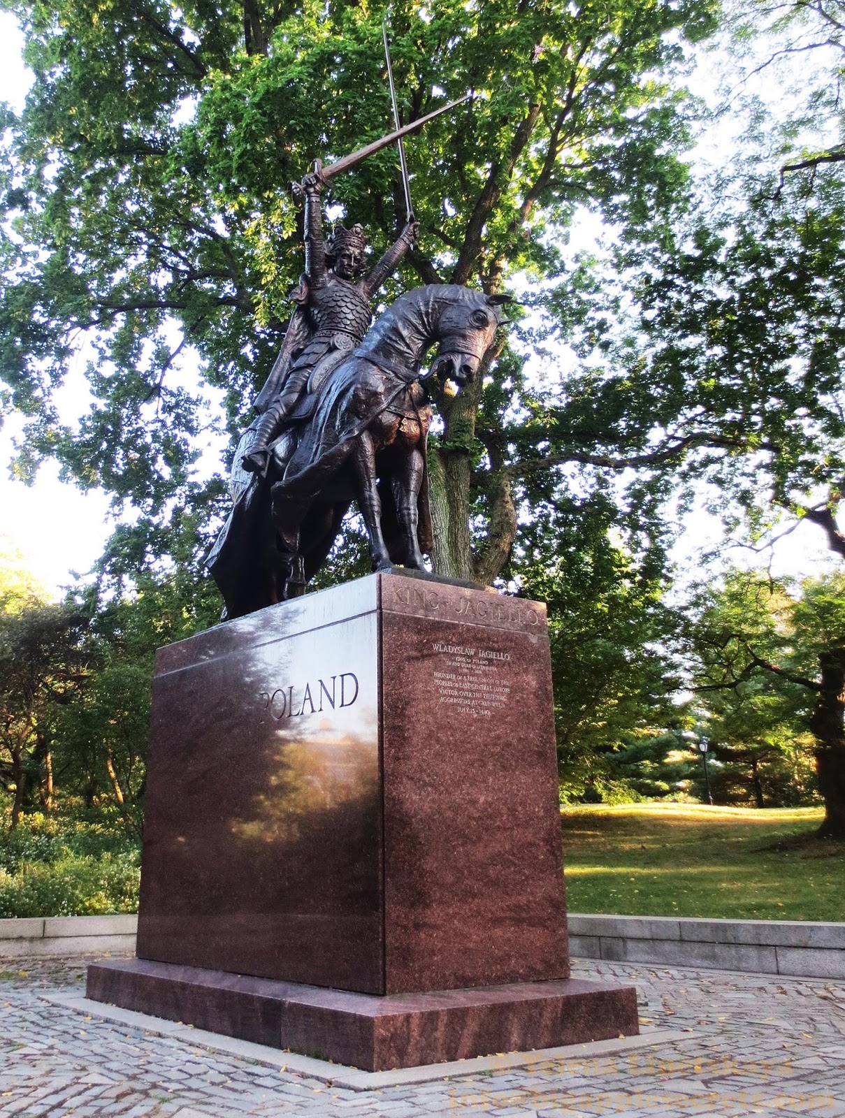 Big Apple Secrets The King Wladyslaw Jagiello’s Monument in Central Park