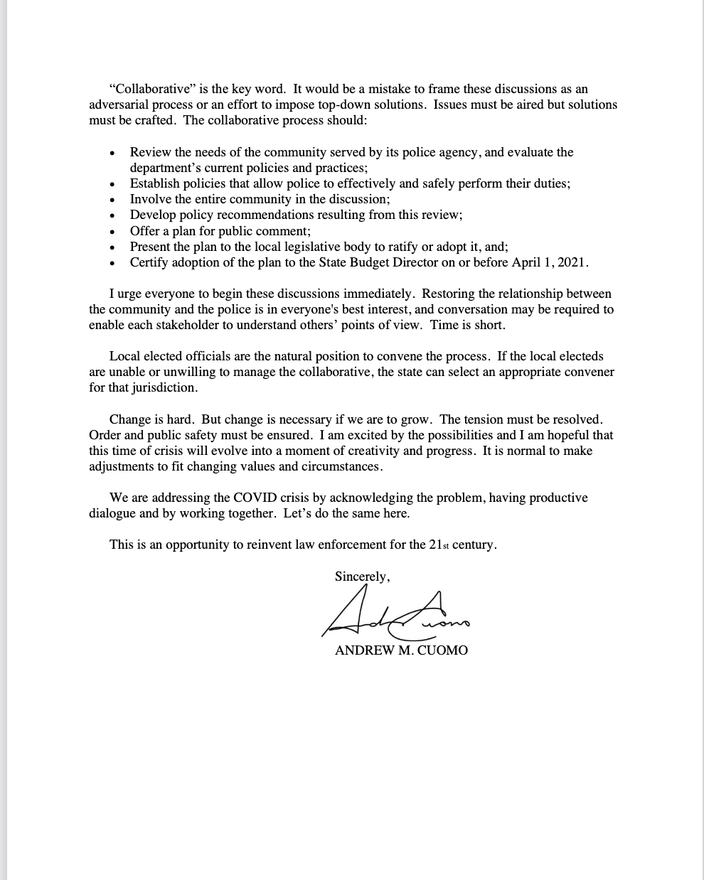 NYS Police Reform & Reinvention CollaborativeExecutive Order 203 NBHF