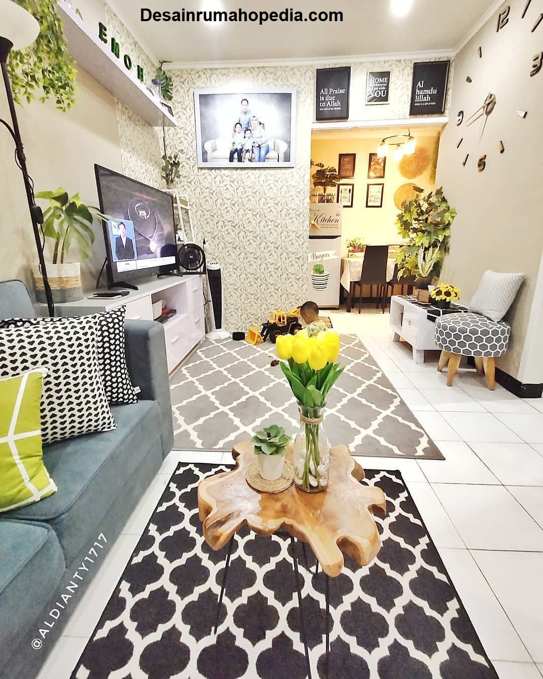 Desain Ruang Keluarga Tanpa Sekat