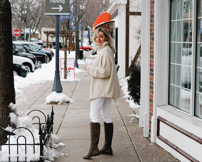 winter white outfit