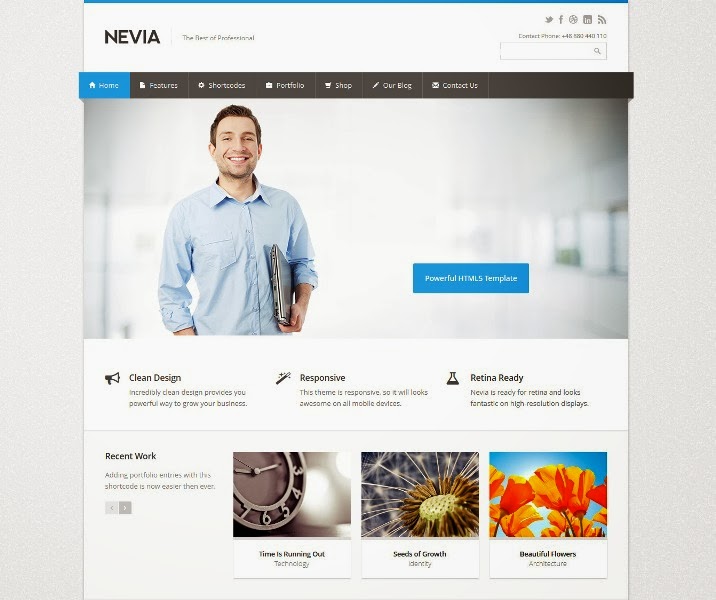 Nevia - Responsive Drupal Theme