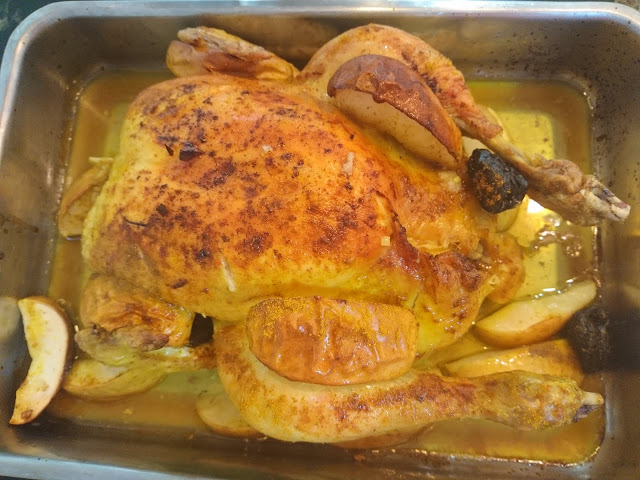 Pollo Al Horno Con Curry Y Manzanas
