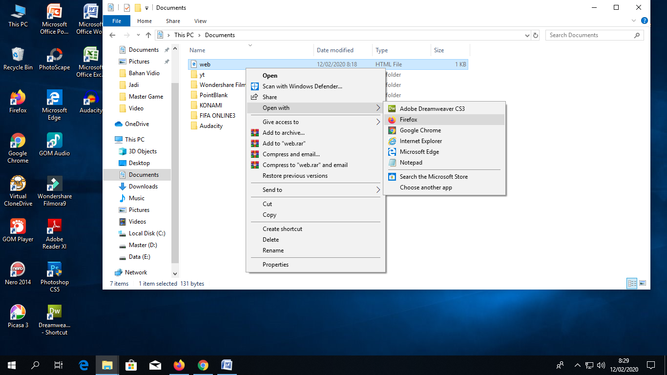 Belajar HTML Dasar Pemula Menggunakan Notepad