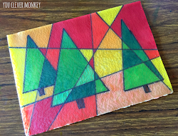 christmas stained glass easy faux children artwork painting simple paintings crafts projects activities classroom clever monkey youclevermonkey drawing canvas stunning