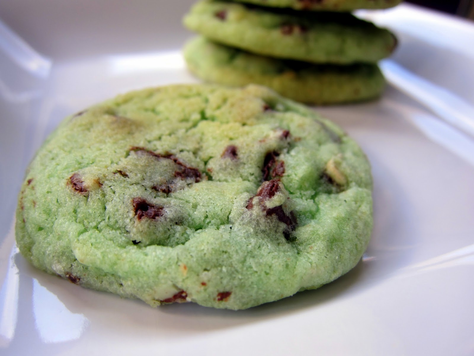 Mint Chocolate Chip Cookies Recipe ~ Easy Dessert Recipes