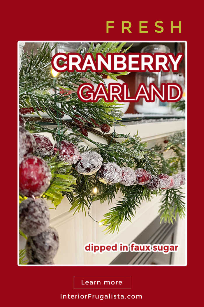 How To Make A Simple Cranberry Garland Interior Frugalista