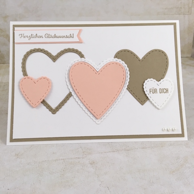 Stempelduett: Diese Karte kommt von Herzen