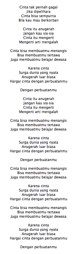 Lagu cinta