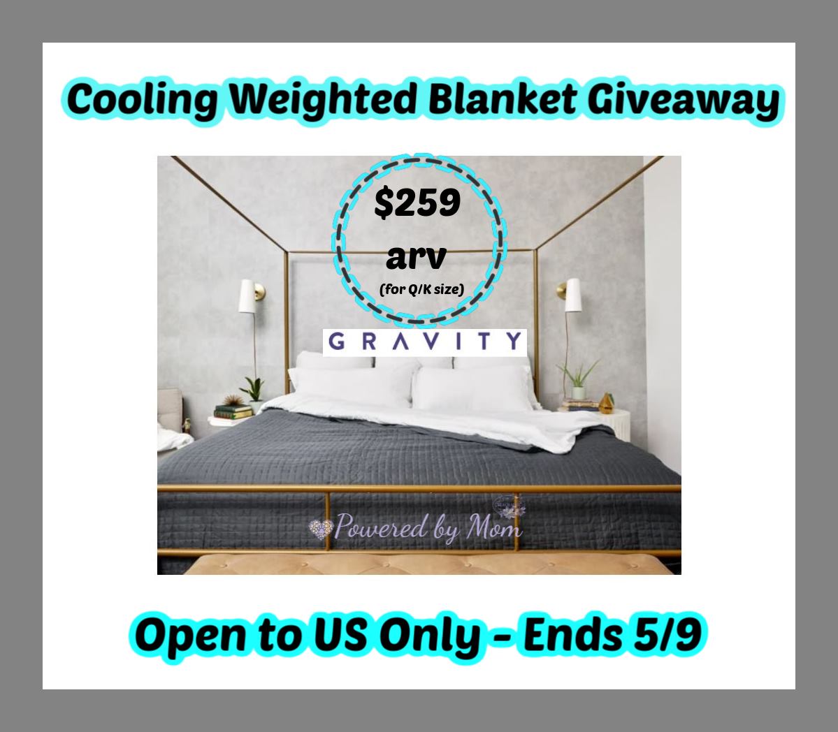 Top Notch Material Cooling Weighted Blanket Giveaway