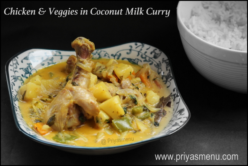 Chicken & Veggies in Coconut Milk Curry