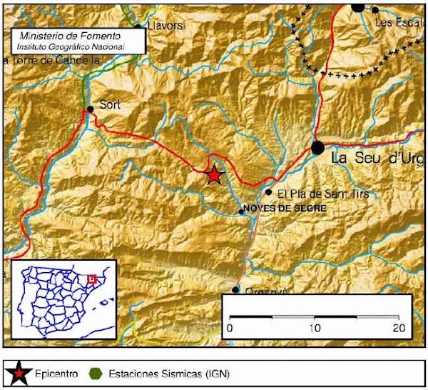 Decenas de micro-terremotos en Lleida 19 febrero Decenas de micro-terremotos en Lleida 19 febrero
