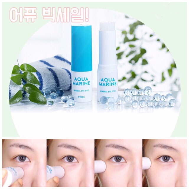 Cảm nhận sử dụng thỏi trị thâm quầng mắt A'pieu Aqua Marine Mineral Eye Stick review hiệu quả Cảm nhận sử dụng thỏi trị thâm quầng mắt A'pieu Aqua Marine Mineral Eye Stick
