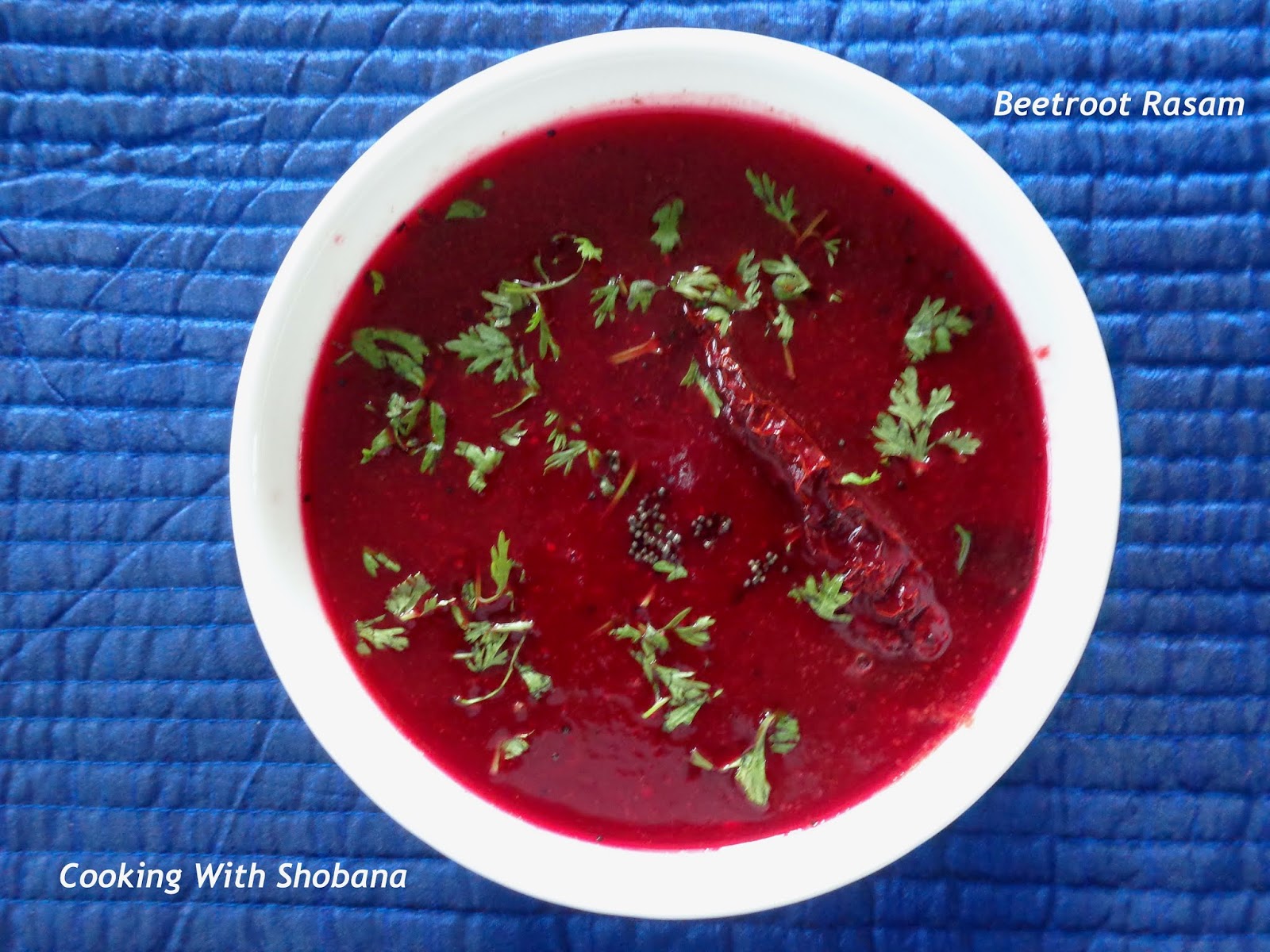 Cooking With Shobana : BEETROOT RASAM