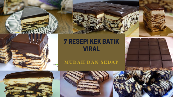 Kek batik indulgence tanpa gelatin