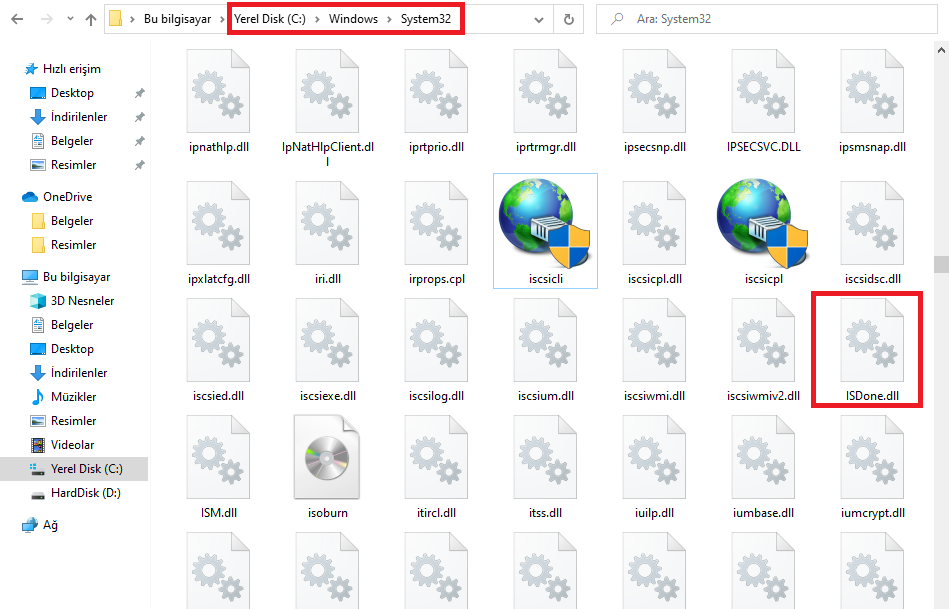 system32 dll nasıl atılır