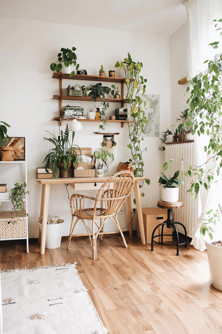 decoracion-dormitorio-estilo-raw-plantas-wabi-sabi